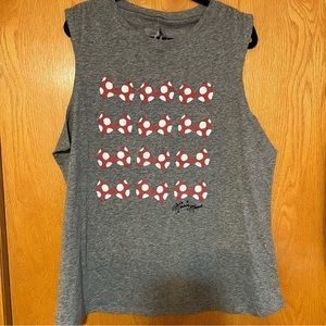 NWT Disney Parks size 1X Minnie Mouse bows tank top